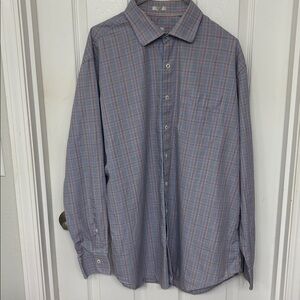 Peter Millar Multicolor Plaid Button Down Shirt Size XL